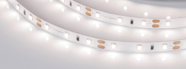 Лента RT-A60-8mm 12V Day4000 (4.8 W/m, IP20, 2835, 5m) (Arlight, Открытый)