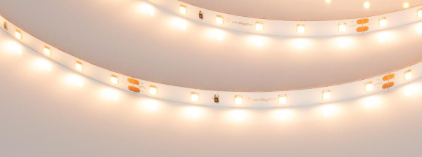 Лента UL-A60-8mm 24V Warm2400 (4.8 W/m, IP20, 5m) (Arlight, 7 лет)