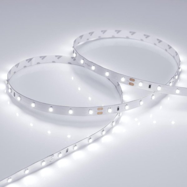 Лента RT 2-5000 24V White6000 (3528, 300 LED, LUX) (Arlight, 4.8 Вт/м, IP20)