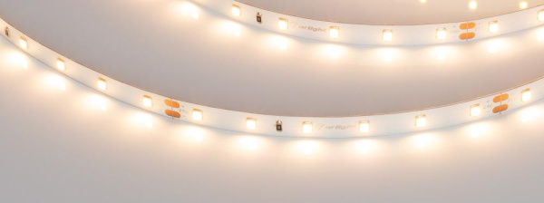 Лента UL-A60-8mm 24V Warm2700 (4.8 W/m, IP20, 5m) (Arlight, 7 лет)