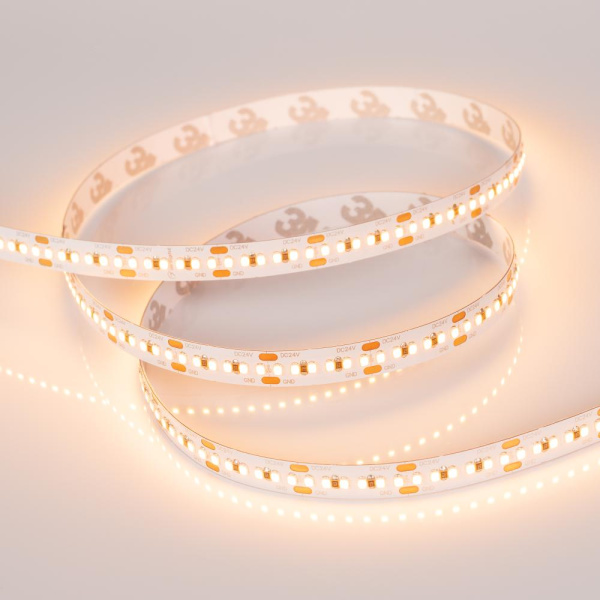 Лента MICROLED-5000 24V Warm2700 8mm (2216, 300 LED/m, LUX) (Arlight, 8 Вт/м, IP20)