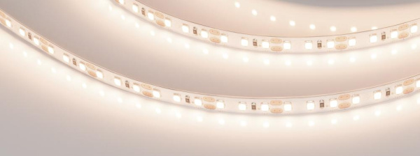 Лента RT-A120-8mm 12V Warm3500 (14.4 W/m, IP20, 2835, 5m) (Arlight, Открытый)