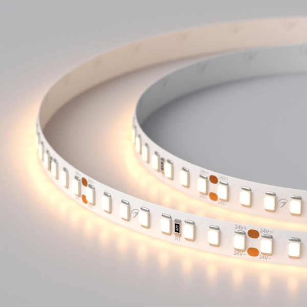 Лента RT 2-5000 24V Warm2700 2x (2835, 160 LED/m, LUX) (Arlight, 12 Вт/м, IP20)