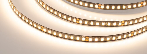 Лента RT-A160-BLACK-8mm 24V Warm3000 (12 W/m, IP20, 2835, 5m) (Arlight, высок.эфф.150 лм/Вт)