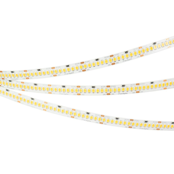 Лента UL-A252-10mm 24V Warm2700 (11 W/m, IP20, 5m) (Arlight, 7 лет)