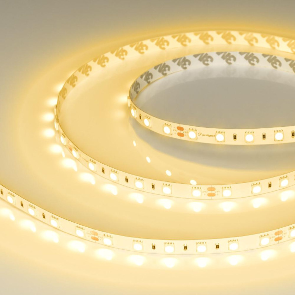 Лента RT-B60-10mm 24V Yellow (14.4 W/m, IP20, 5060, 5m) (Arlight, 14.4 Вт/м, IP20)