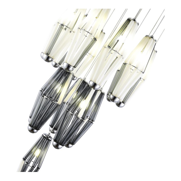 SL1242.103.16 Светильник подвесной ST-Luce Хром/Дымчатый, Молочный G9 16*5W 4000K CIARA