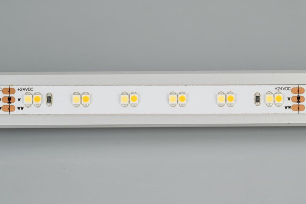 Лента RT 6-5000 24V White-MIX 2x (3528, 120 LED/m, LUX) (Arlight, 9.6 Вт/м, IP20)