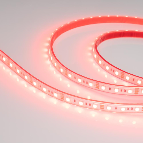 Лента RTW 2-5000P 12V RGB 2x (5060, 300 LED, LUX) (Arlight, 14.4 Вт/м, IP66)