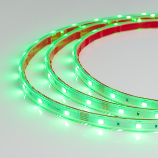 Лента RTW 2-5000PS 24V RGB (5060, 150 LED, LUX) (Arlight, 7.2 Вт/м, IP67)