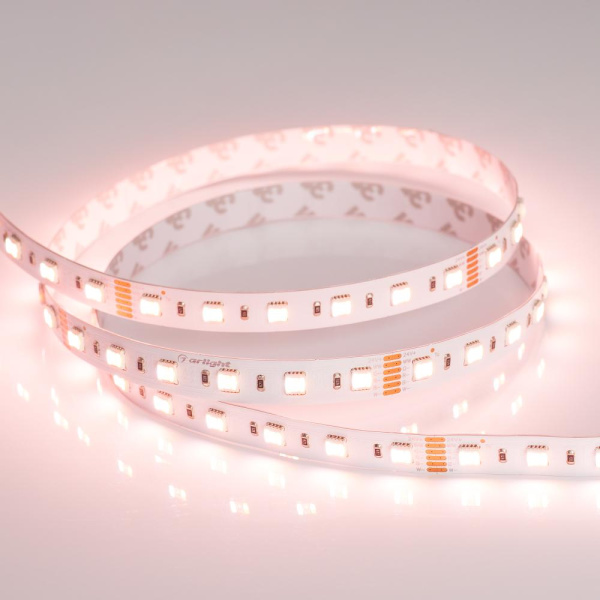 Лента RT 2-5000 24V RGBW-MIX 12mm (5060-One, 60 LED/m, LUX) (Arlight, 20 Вт/м, IP20)