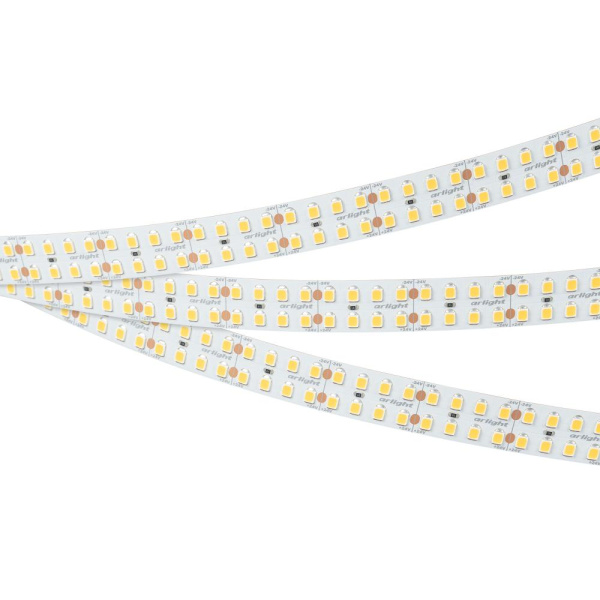 Лента RT-A320-15mm 24V Warm2400 (24 W/m, IP20, 2835, 5m) (Arlight, высок.эфф.150 лм/Вт)