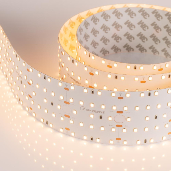 Лента S2-2500 24V Warm 3000K 59mm (2835, 420 LED/m, LUX) (Arlight, 30 Вт/м, IP20)