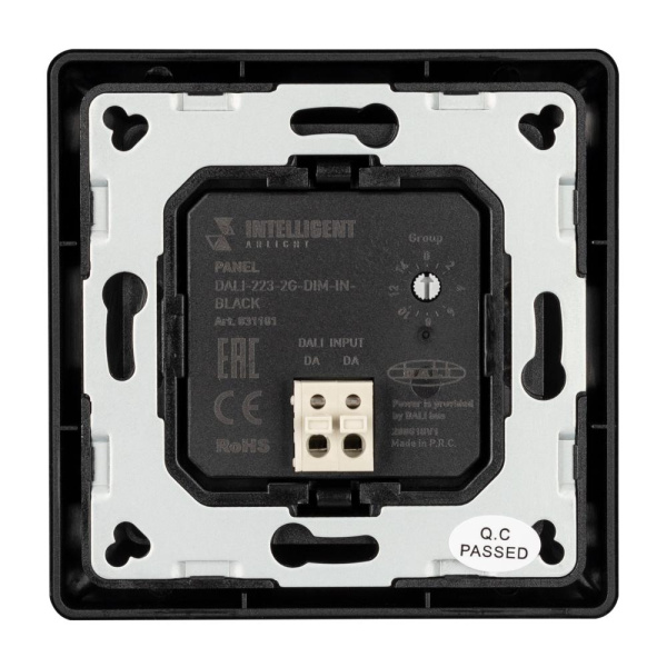INTELLIGENT ARLIGHT Панель DALI-223-2G-DIM-IN-BLACK (BUS) (IARL, -)