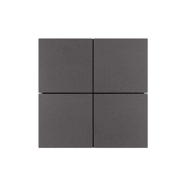 INTELLIGENT ARLIGHT Кнопочная панель KNX-304-23-IN Black (BUS, Frameless) (IARL, IP20 Металл, 2 года)