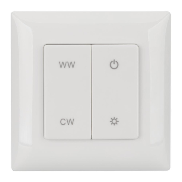 Панель SMART-P48-MIX-P-SUF (3V, 1 зона, Knob, 2.4G) (Arlight, Пластик)