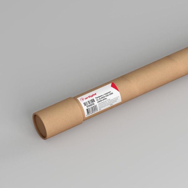 Профиль с экраном SL-SLIM20-H20-2000 ANOD+OPAL (Arlight, Алюминий)