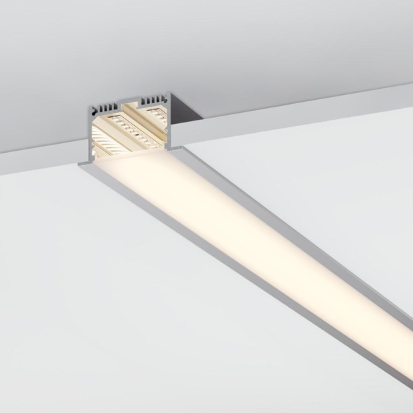 Профиль с экраном SL-LINIA62-F-2500 BLACK+OPAL (Arlight, Алюминий)