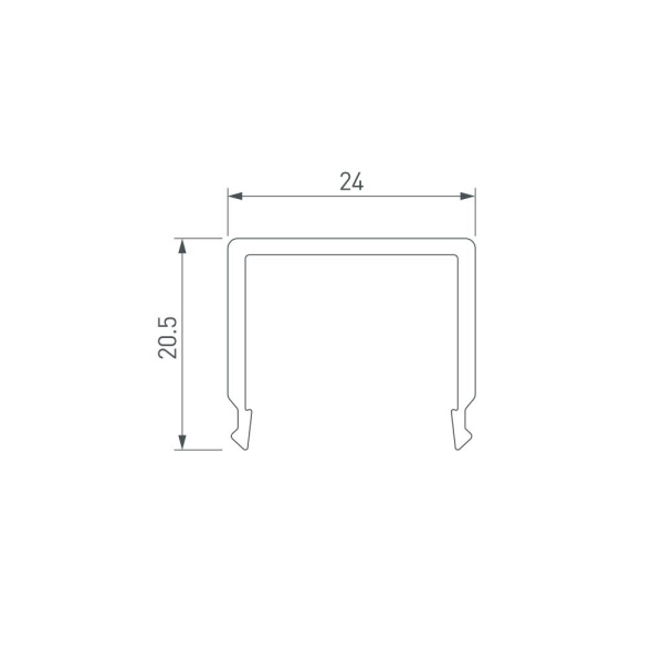 Экран G-K MAT-L для PLS-GIP, LOCK (Arlight, Пластик)
