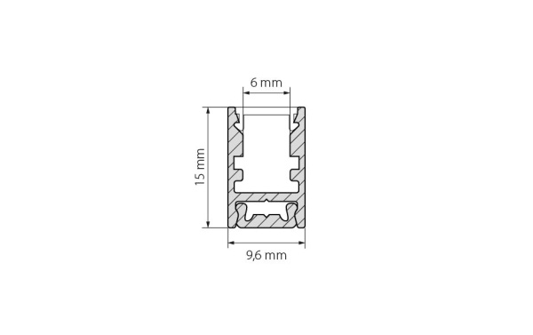 Профиль с экраном ALU-SWISS-2000 ANOD+CLEAR (Arlight, Алюминий)