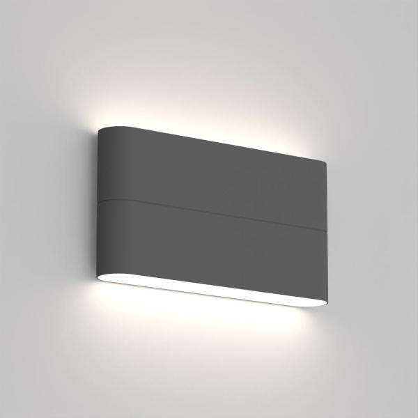 Светильник SP-WALL-FLAT-S170x90-2x6W Day4000 (GR, 120 deg, 230V) (Arlight, IP54 Металл, 3 года)