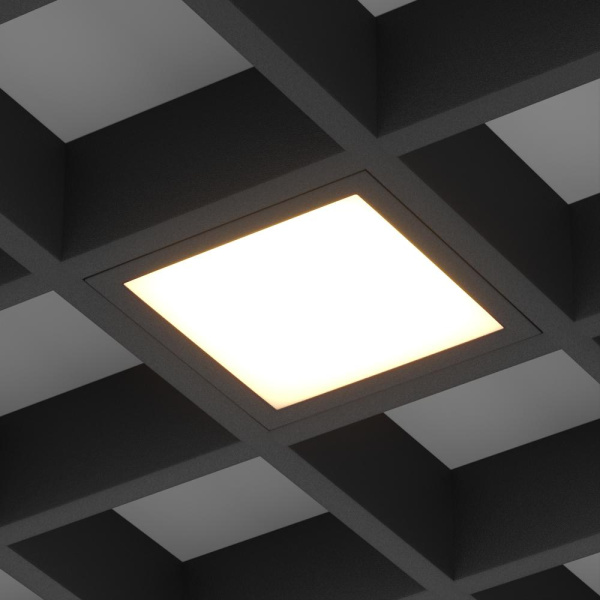 Светильник DL-GRIGLIATO-S90x90-12W Warm3000 (BK, 90 deg, 230) (Arlight, IP40 Металл, 3 года)