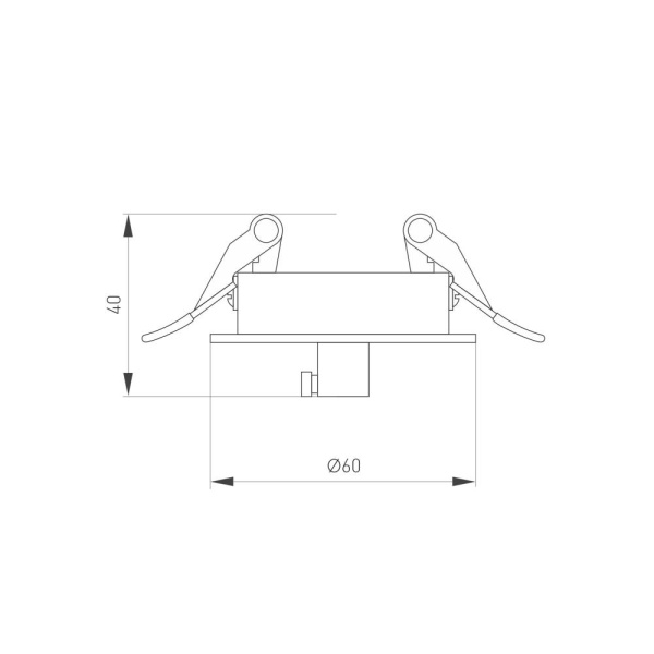 Чаша потолочная встраиваемая SPX-CANOPY-R60-C6.5 (BK) (Arlight, Металл)