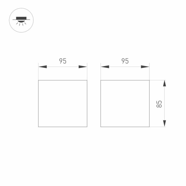 Светильник SP-ORIENT-SURFACE-TC-S95x95-20W Day4000 (BK, 30 deg, 230V) (Arlight, IP20 Металл, 5 лет)