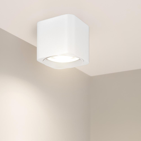 Светильник SP-DICE-S78x78-10W Warm3000 (WH, 24 deg, 230V) (Arlight, IP54 Металл, 5 лет)