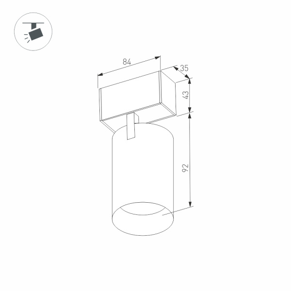 Светильник MAG-SPOT-45-R85-7W Day4000 (BK, 24 deg, 24V, DALI) (Arlight, IP20 Металл, 3 года)
