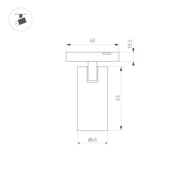 Светильник MAG-MICROCOSM-SPOT-R45-9W Warm3000 (BK, 36 deg, 24V) (Arlight, IP20 Металл, 3 года)