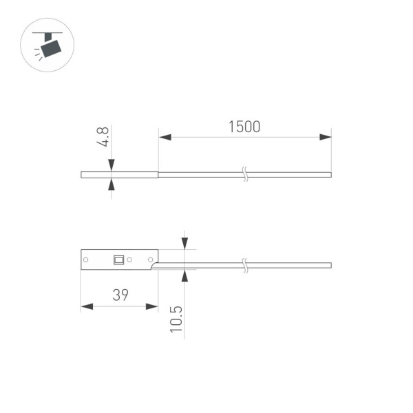 Коннектор питания MAG-MICROCOSM-CON-POWER (BK) (Arlight, IP20 Пластик)