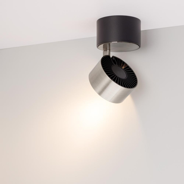 Светильник SP-PLURIO-SURFACE-R77-9W Warm3000 (BK-NI, 36 deg, 230V) (Arlight, IP20 Металл, 3 года)