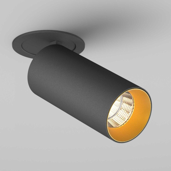 Светильник SP-POLO-BUILT-R65-8W White5000 (BK-GD, 40 deg) (Arlight, IP20 Металл, 3 года)