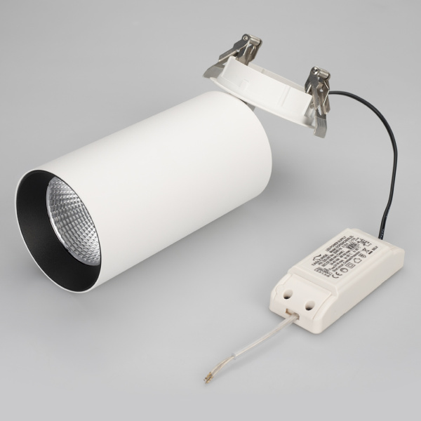 Светильник SP-POLO-BUILT-R95-25W Warm3000 (WH-BK, 40 deg) (Arlight, IP20 Металл, 3 года)