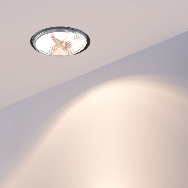 Лампа AR111-FORT-G53-12W-DIM Day4000 (Reflector, 24 deg, драйвер 350mA) (Arlight, Металл)