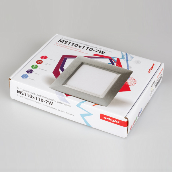 Светильник MS110x110-7W Warm White (Arlight, -)