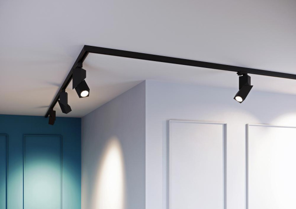 Светильник LGD-TWIST-TRACK-4TR-S60x60-12W Warm3000 (BK, 30 deg) (Arlight, IP40 Металл, 3 года)