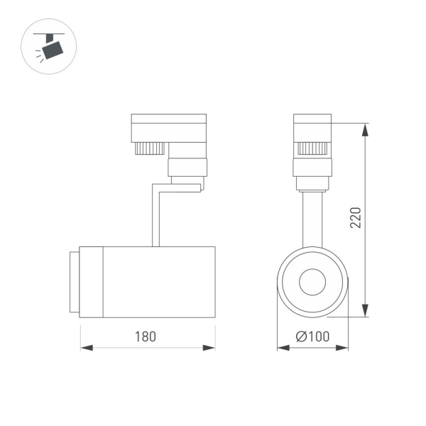 Светильник LGD-ZEUS-TRUECOLOR-4TR-R100-30W Warm3000 CRI98 (WH, 20-60 deg, 230V) (Arlight, IP20 Металл, 3 года)