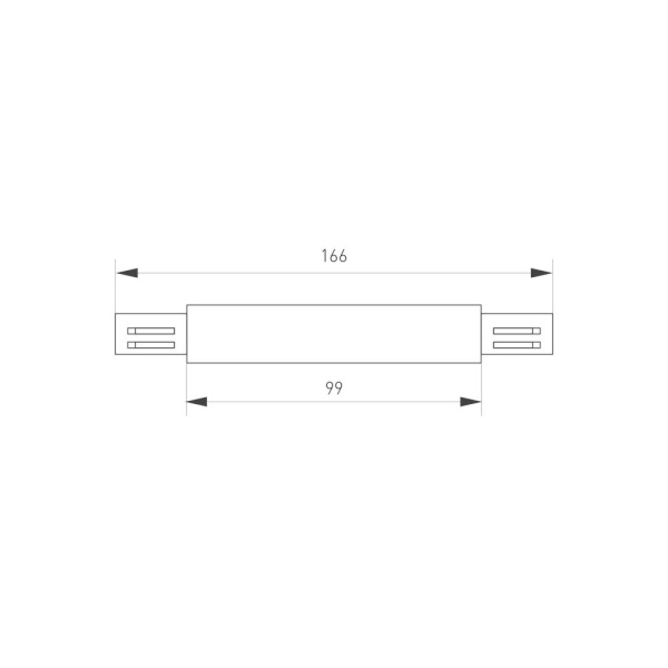 Коннектор прямой LGD-4TR-CON-LONG-BK (C) (Arlight, IP20 Пластик, 3 года)