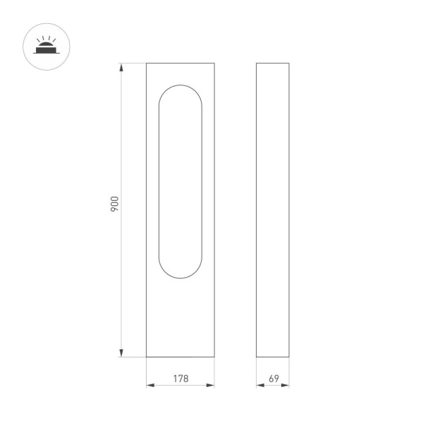 Светильник LGD-MUSE-BOLL-H900-12W Warm3000 (DG, 296 deg, 230V) (Arlight, IP65 Металл, 3 года)