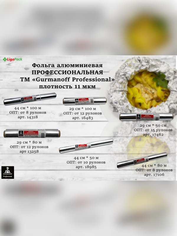Фольга алюминиевая пищевая