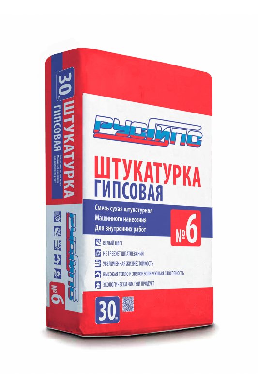 Штукатурка гипсовая машинного нанесения №6