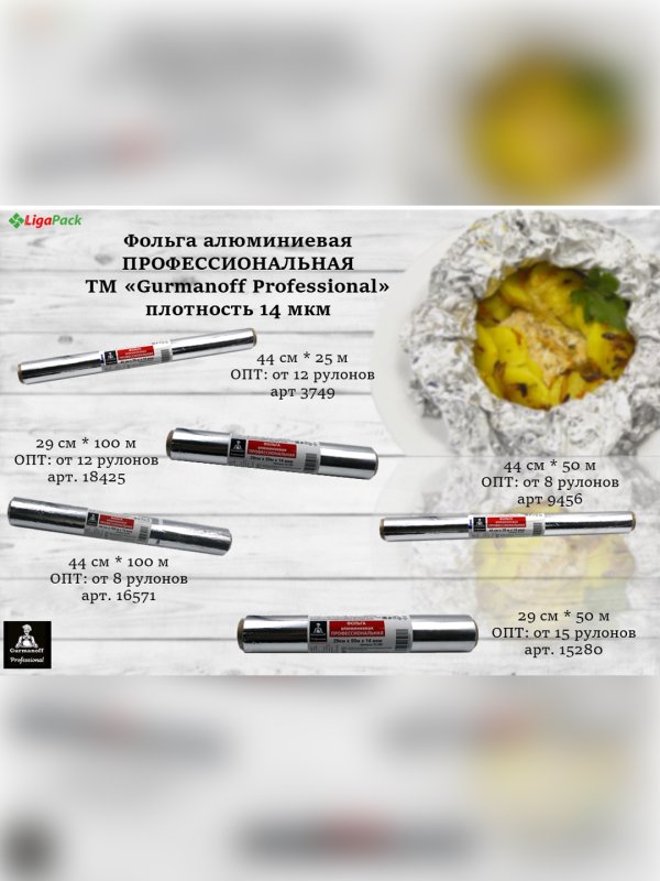 Фольга алюминиевая пищевая