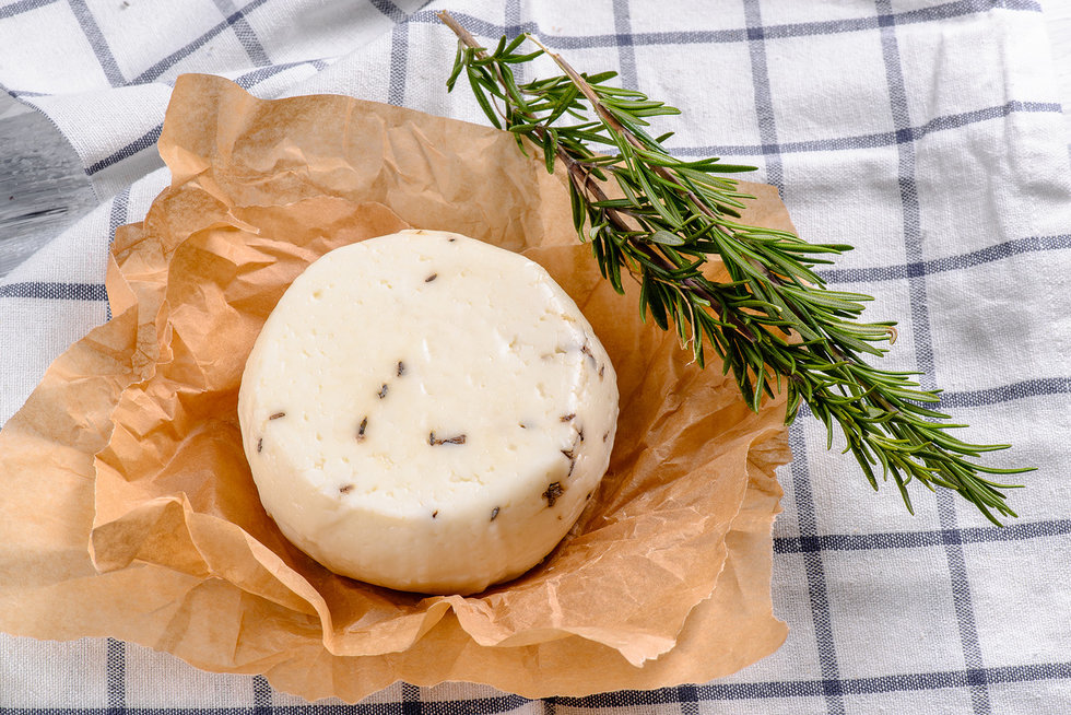 Сыр Козий фреска (классический, с лавандой)