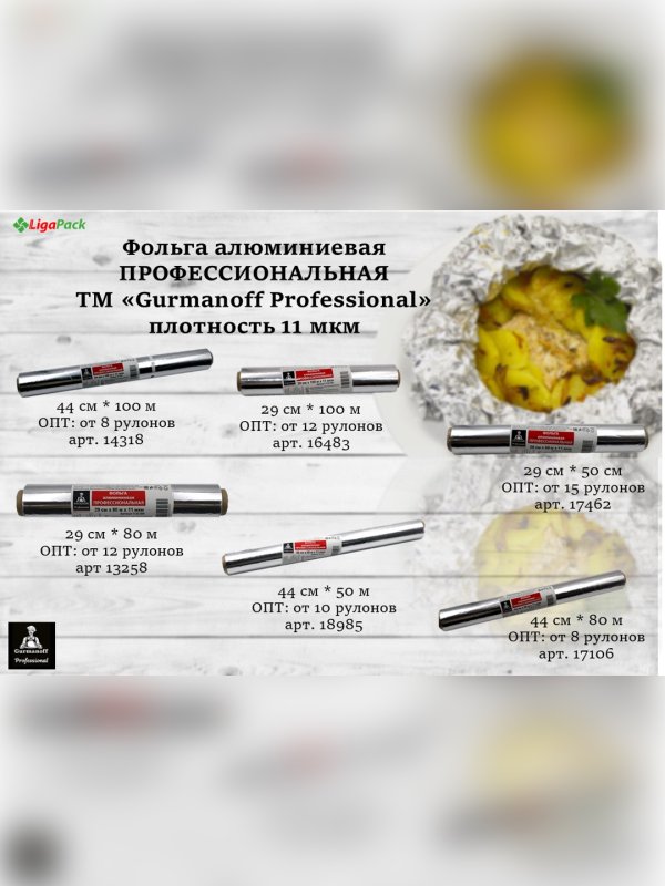 Фольга алюминиевая пищевая
