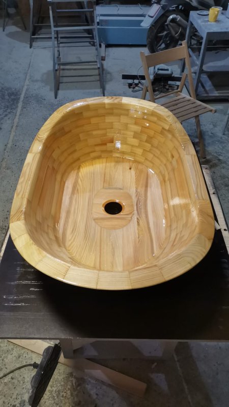 Ванны и раковины из дерева