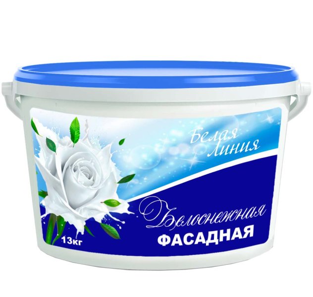 Краска Белоснежная Фасадная