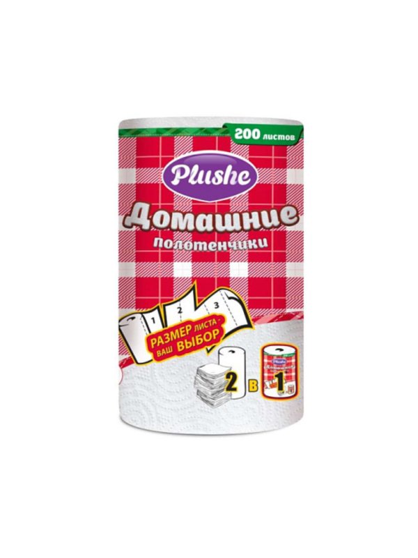 Салфетки Бумажные рулонные Plushe 