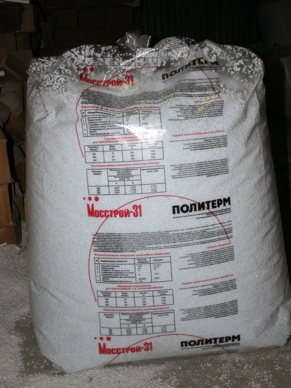 Политерм. Гранулы ППС для лёгкой, теплой стяжки. Компонент полистиролбетон
